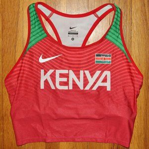 Nike Pro Elite Track Kenya Running Tank Bra Womens M Made In USA